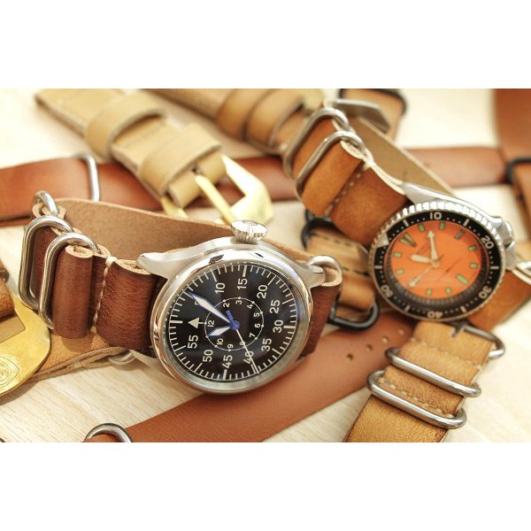 Tali Jam Tangan Strap Kulit Zulu 01 07 Nato Zulu Vintage Leather