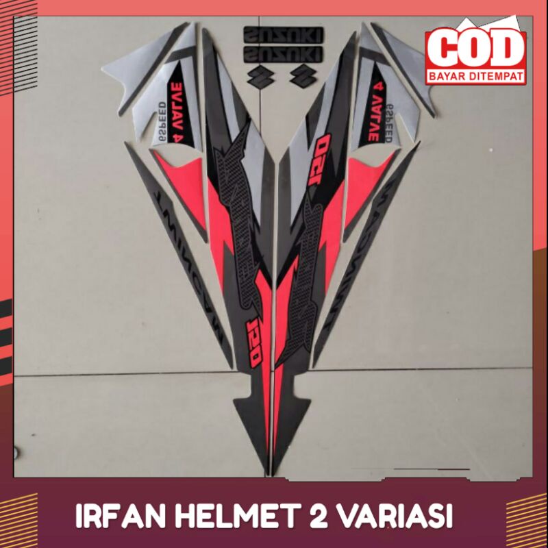 STIKER STRIPING SUZUKI SATRIA FU RIDER F 150 TAHUN 2006-2008 SILVER OREN STIKER STRIPING TERMURAH ST