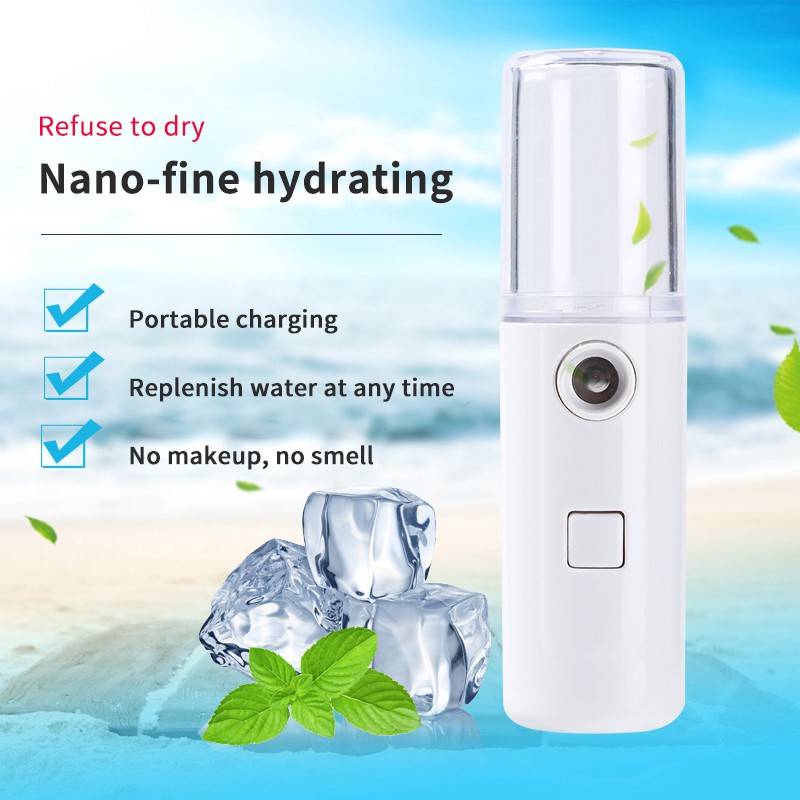 Nano Spray Water Replenishing Instrument Face Moisturizer Sprayer Portable Humidifier Skin Care Spa