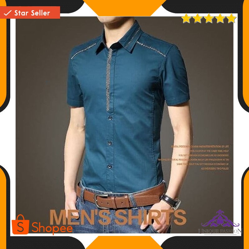 Kemeja Roby Tosca Sc Kemeja Pria Katun Strecth Hijau Tosca