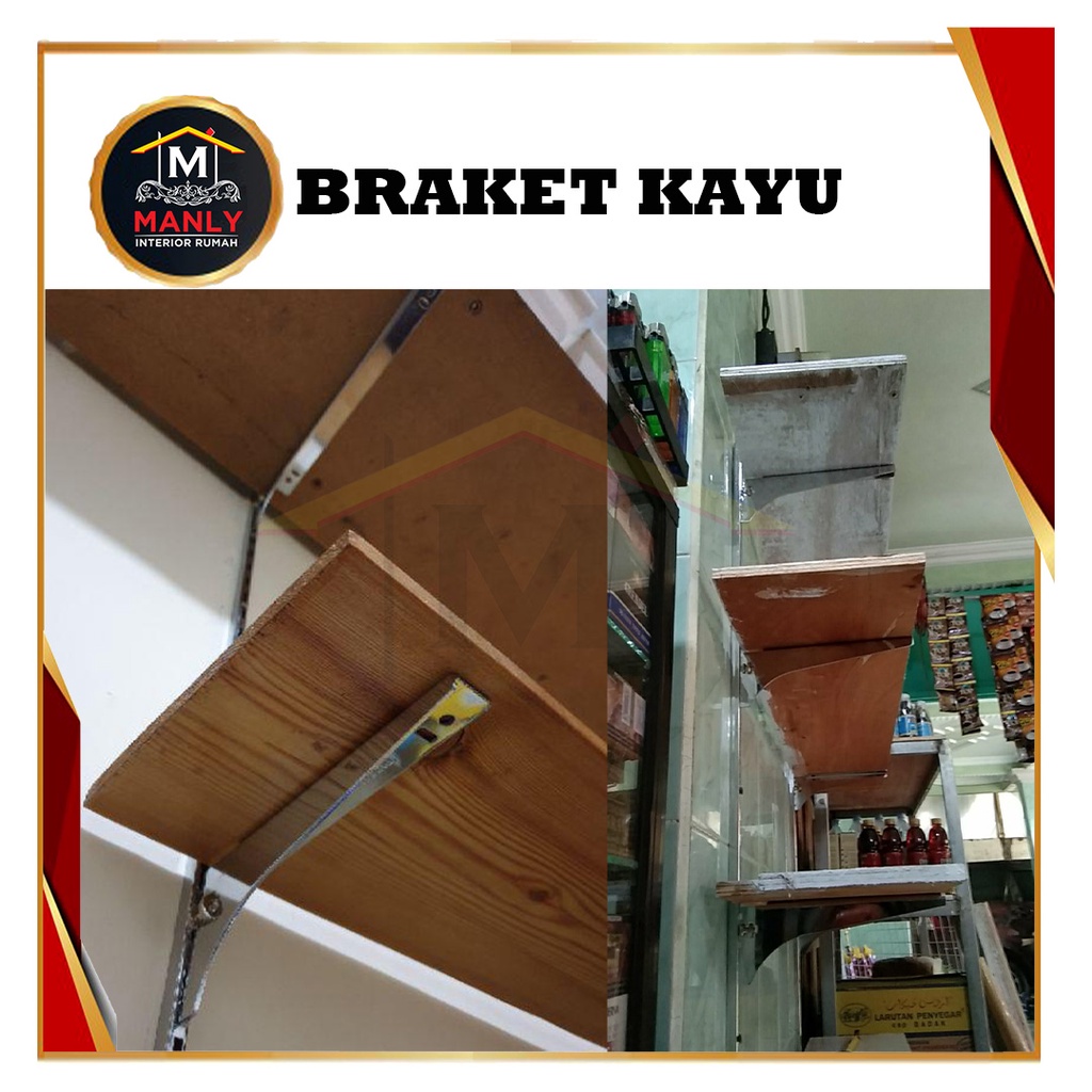 Breket Papan Kayu / Braket Kayu atau Braket Triplek..