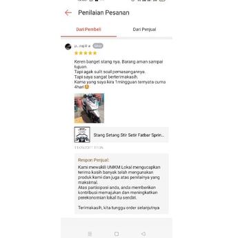 {GA.27Jn22d} Stang Setang Stir Setir Fatbar Sprinter Pendek Beat Street Vixion Megapro Cb150r Racing