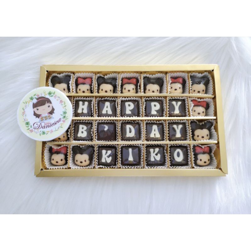 

.Chocolate gift S28A - coklat ucapan dengan karakter kartun lucu hadiah ultah (ds bgr)