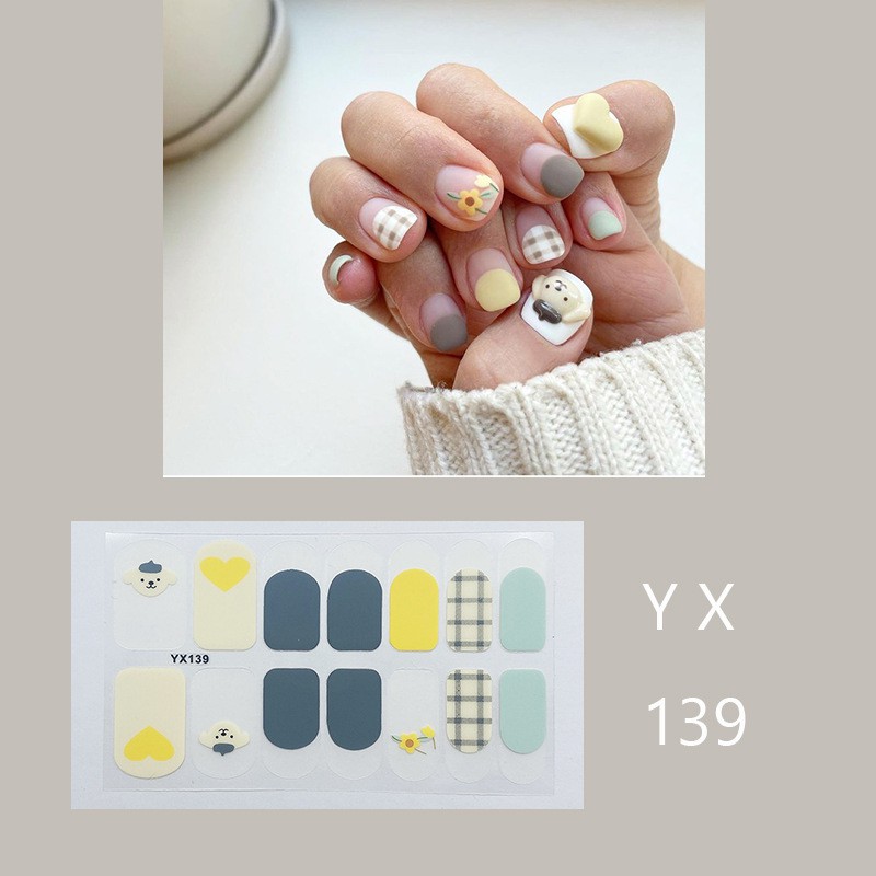 KODE YX BAG 101 - 141 STIKER KUKU NAIL STICKER KARAKTER FREE KIKIR KUKU MINI