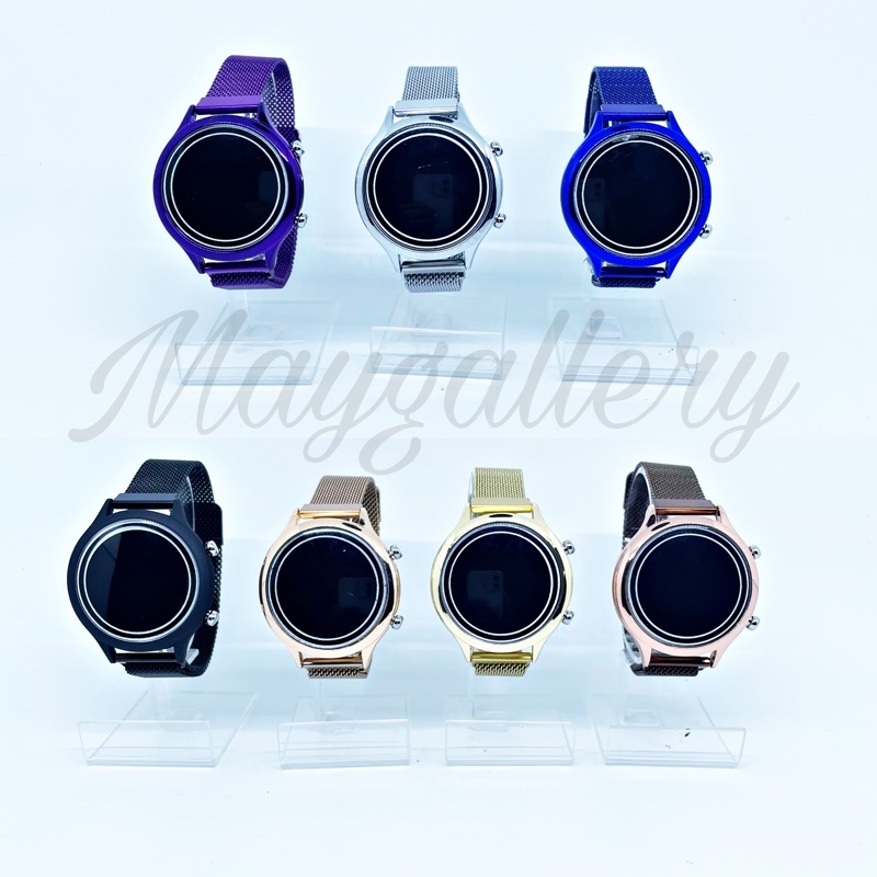 Jam Tangan Led Magnet (Free Gift)