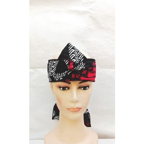 grosir_Iket kepala anak tanpa karet/iket sonagar anak sekolah/iket Sunda batik/totopong Sunda/iket tradisional