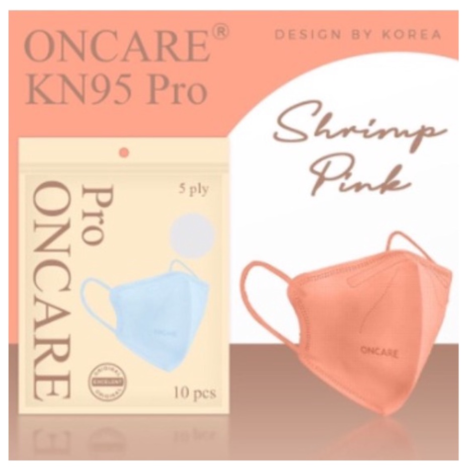 [MH] MASKER KN95 PRO ONCARE 5 PLY EMBOSS ONCARE ISI 10 PCS WARNA WARNI