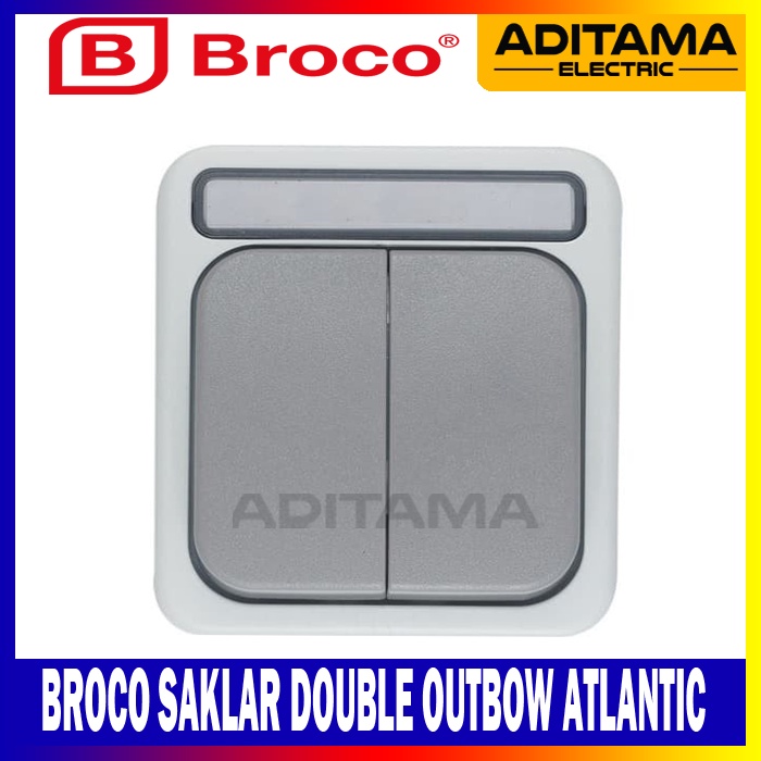 SAKLAR SERI OUTBOW BROCO ATLANTIC OUTDOOR WEATHERPROOF/ BROCO ATLANTIC SAKLAR DOUBLE WATERPROOF 2162