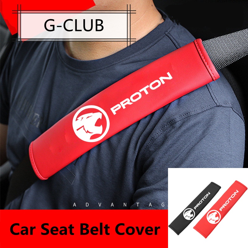 G-club Cover Pelindung Bahu Bahan Kulit Untuk Sabuk Pengaman Mobil Universal