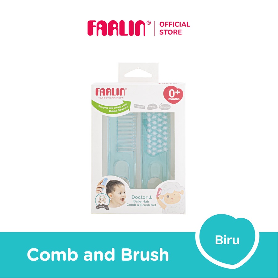 Farlin Comb and Brush/Sisir Rambut bayi