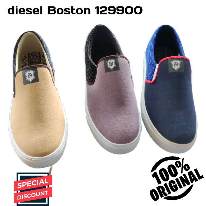 SEPATU SLIP ON DIESEL BOSTON produk asli dari speed , loggo harga obral murah meriah