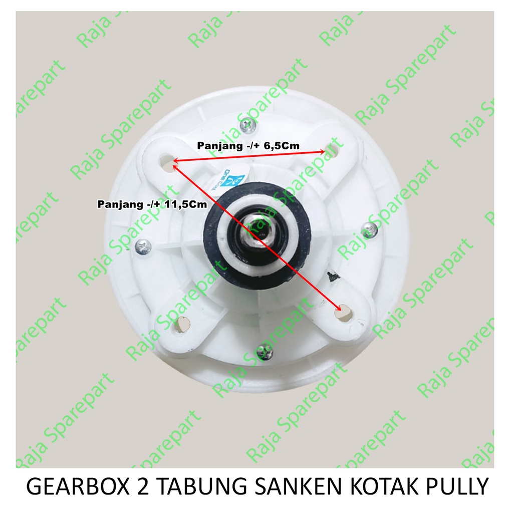 Gearbox Mesin Cuci 2 Tabung Sanken Kotak Kecil GB12