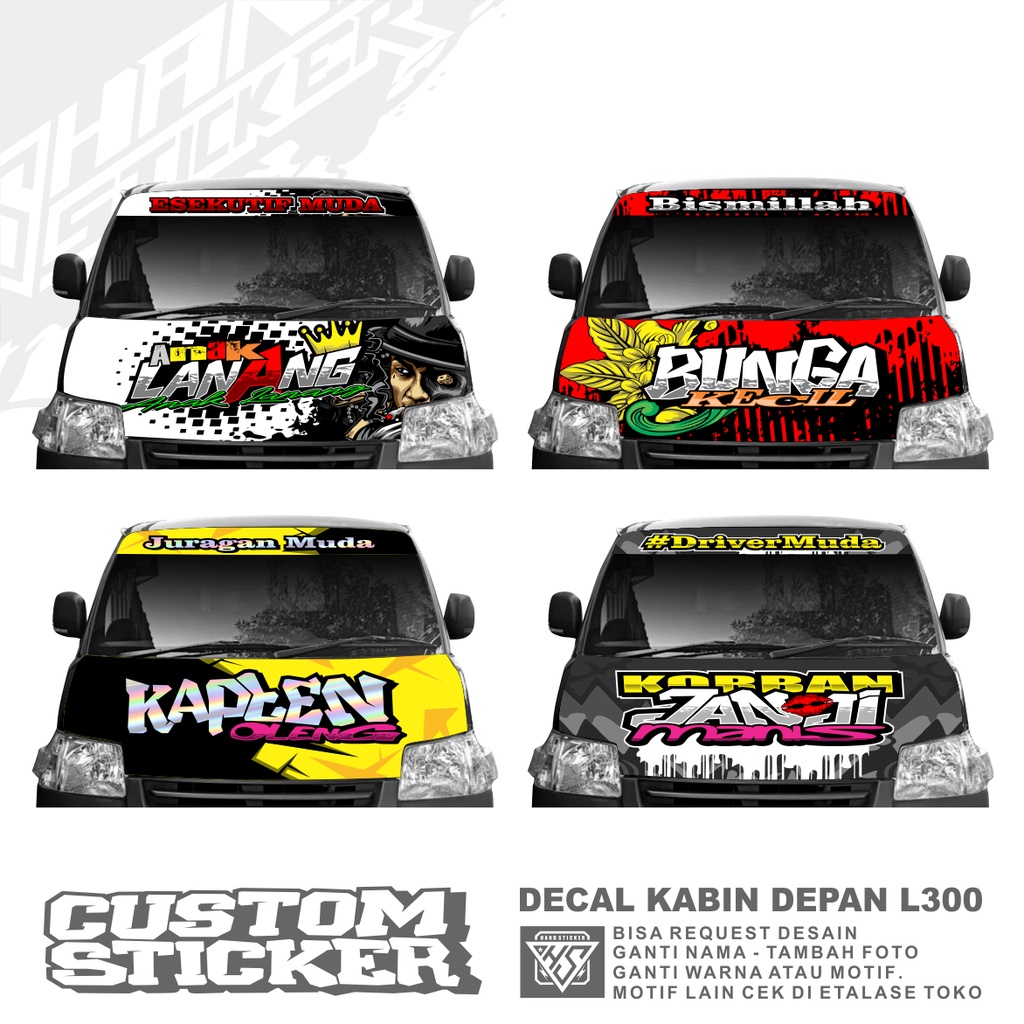 Jual Sticker Grand Max Atau Decal Kabin Depan Grand Max Bisa Request ...