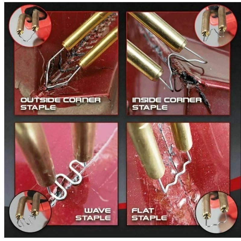 100pcs Stapler Plastik Untuk Reparasi Bumper Mobil