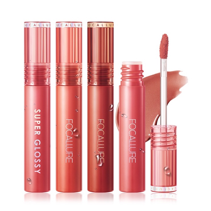 FOCALLURE Super Glossy Tint - Jelly-Clear Dewy Lip Tint - Lip Gloss FA 208 | FA208