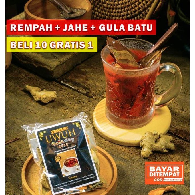 

WEDANG UWUH KOMPLIT MURAH Rempah + Jahe + Gula batu kemasan Ekonomis