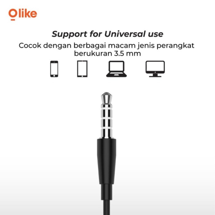 OLIKE E11 HD HEADSET BASS CABLE 120CM