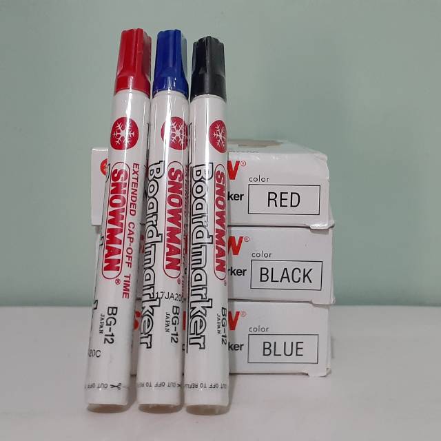 Spidol Whiteboard Marker Snowman BG-12