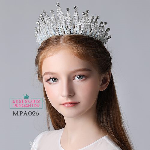 Aksesoris Mahkota Pesta Anak Premium l Crown Crystal Putri - MPA026