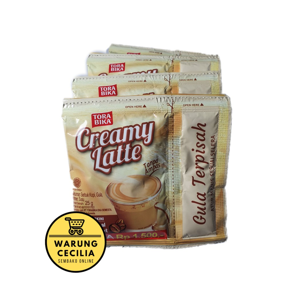 

Creamy Latte Gula Terpisah Torabika - Kopi Instan (1 Renceng = 10 pcs)