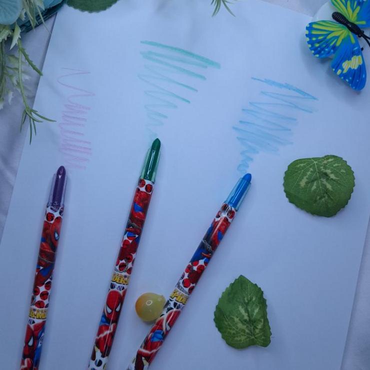 

Garansi Hemat Krayon Puter Rolling Crayon 12 Warna Bergambar Karakter Lucu