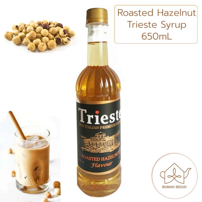 

650 mL Roasted Hazelnut Syrup Trieste - Sirup Rasa Hazelnut Panggang