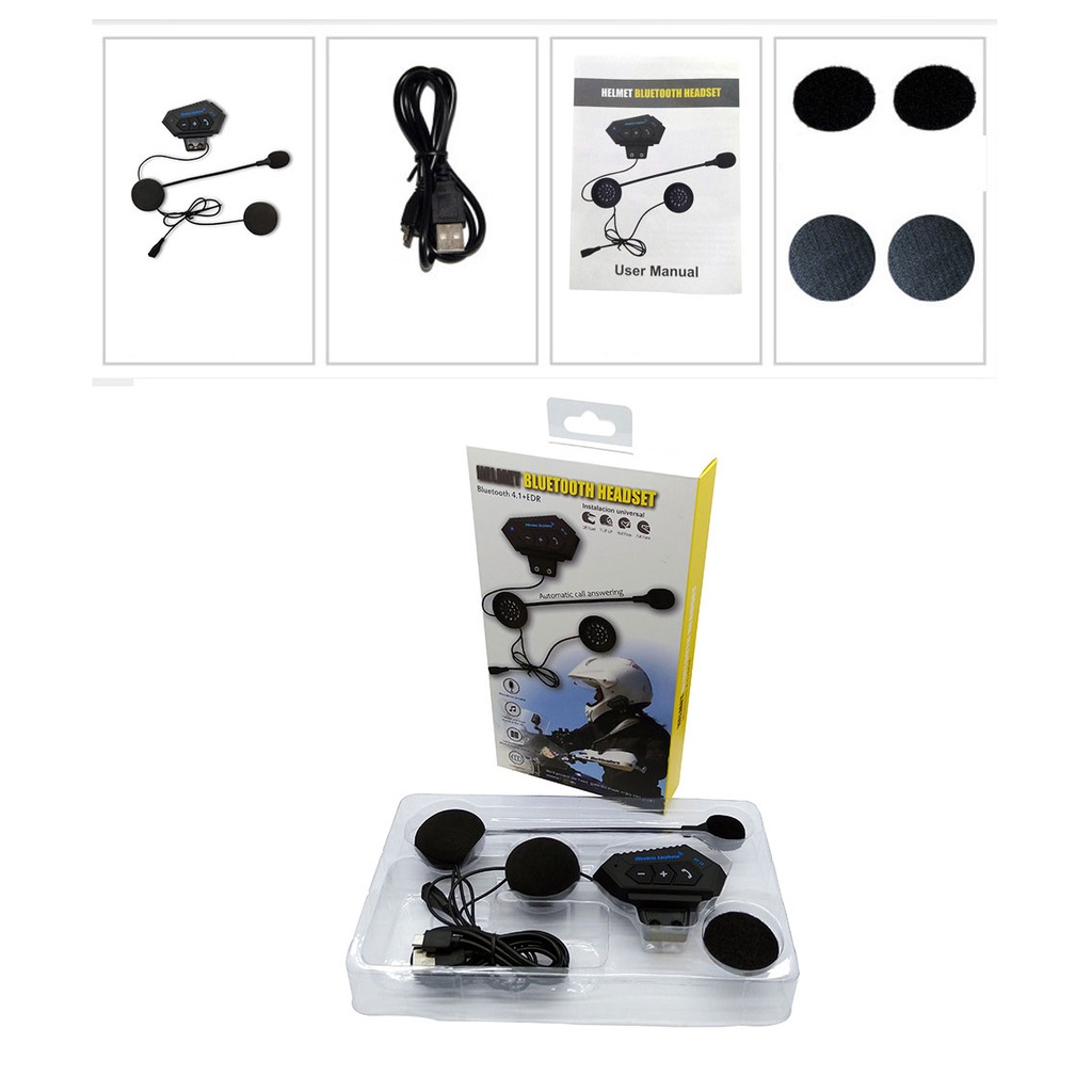 2022 Baru Pro Wireless Helm Headset BT-12 Bluetooth 5.0 Alternative Intercom Motor Earphone Kompatibel Dengan Semua Helm-8