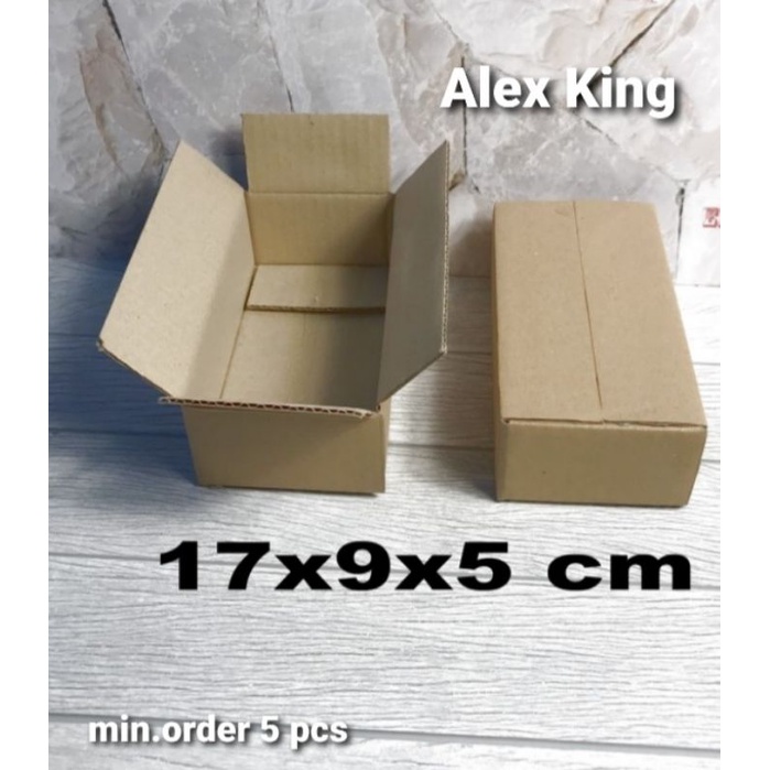

KARDUS / BOX / uk. 17x9x5 cm / karton packing polos baru ST