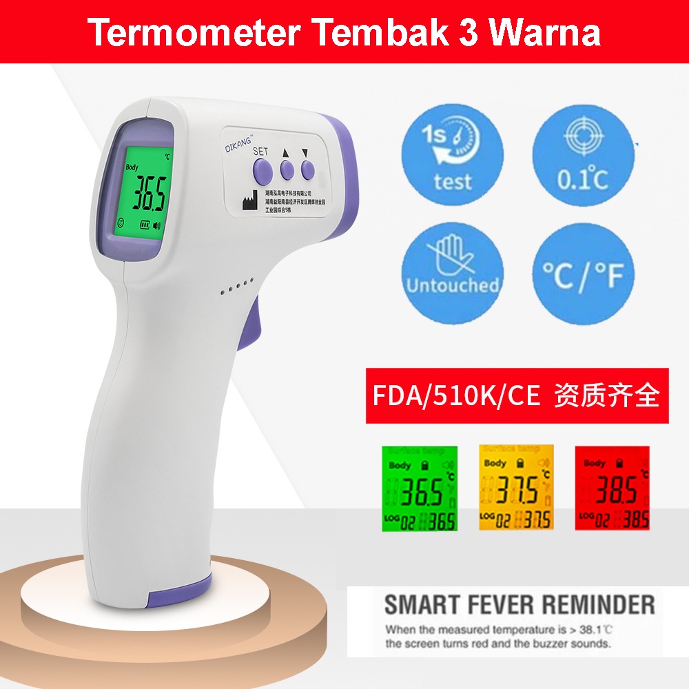 Mikusoo Termometer Tembak Non Contact Thermometer Termo Gun Digital Infrared