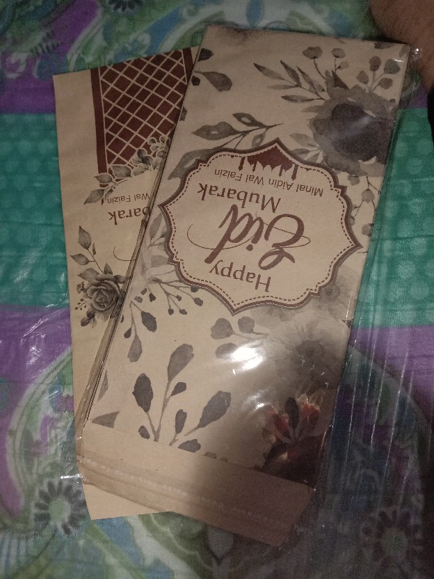 Amplop Lebaran Coklat Minimalis 10pc
