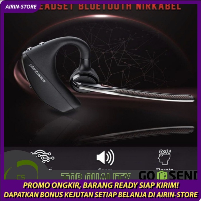 AS Headset Bluetooth Nirkabel / Headset Tanpa Kabel Keren Vooyager