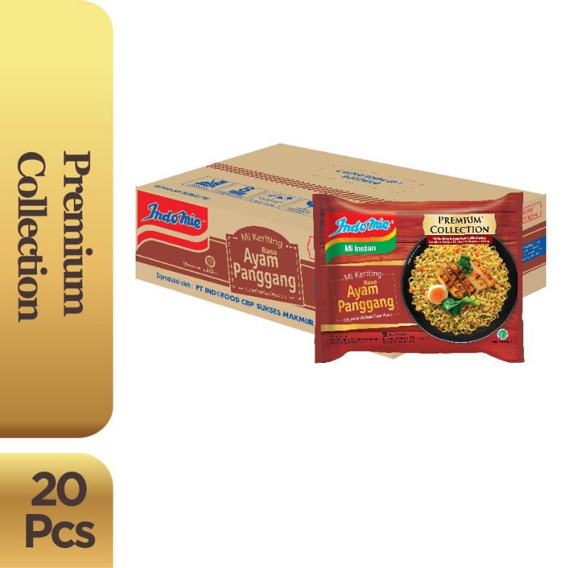 

Indomie Keriting Ayam Panggang - 1 Dus / Karton Isi 20 pcs - Premium Collection