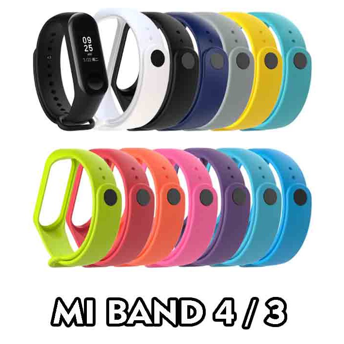 Xiaomi Mi band 4/3 Strap Tali Gelang Karet Silikon-Silicone-silicon