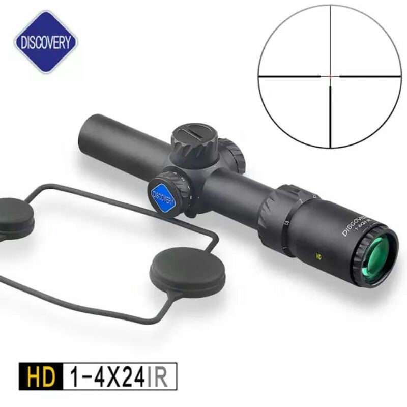 TELESKOP DISCOVERY HD 1-4x24 IR RIFLESCOPE TELE BUNTUNG DOT TENGAH DISKOFERI DISKAVERI DISKOVERI