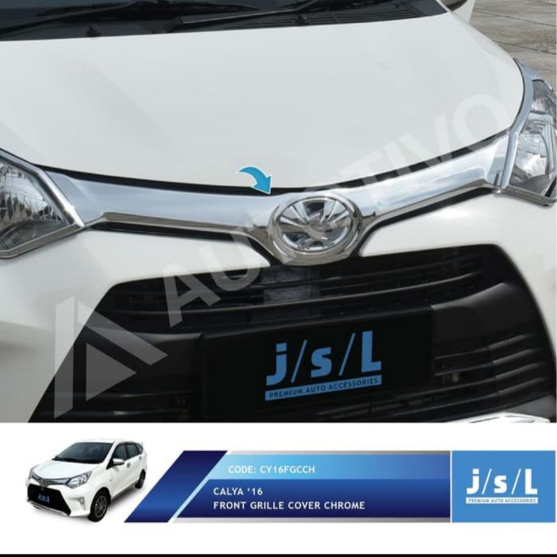 cover grill depan calya chrome jsl