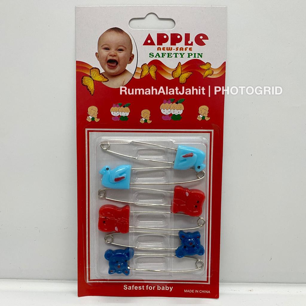 Safety Pins Peniti Bayi Peniti Jumbo Motif 8.5 cm 6 pcs