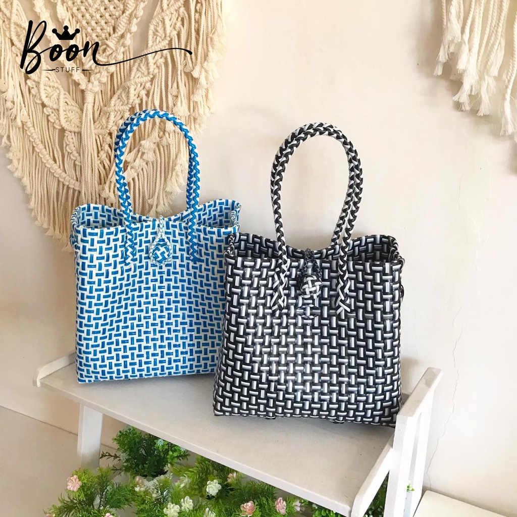 TAS PLASTIK JALI ANYAM S PREMIUM LURIK/ TAS ANYAM/ TAS PLASTIK/TAS JALI/ TAS WOVEN/TAS ANYAMAN
