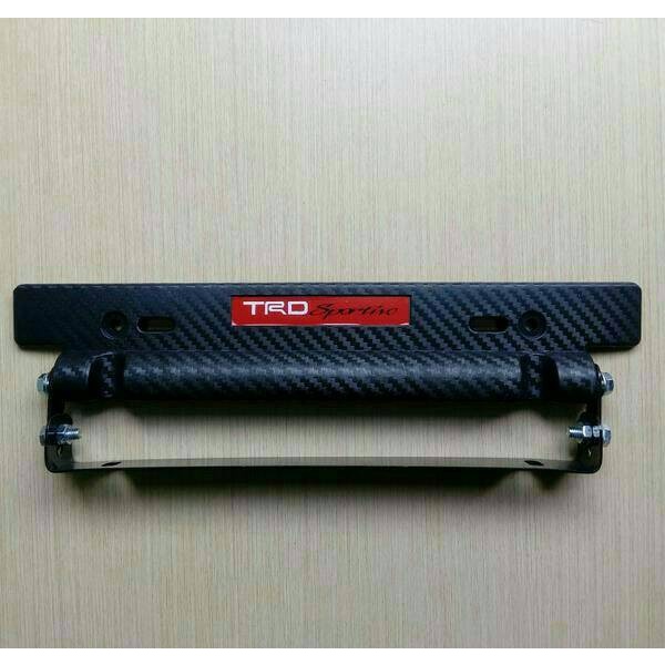 Dudukan Plat Nomor JDM Carbon TRD Calya Sigra