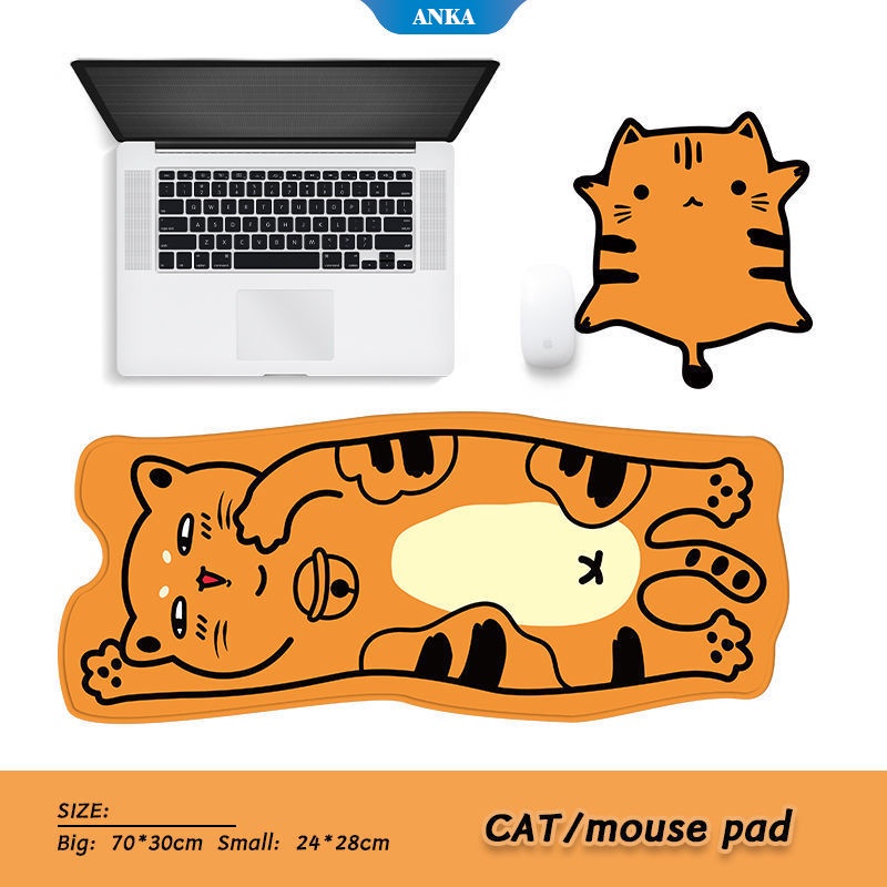 Mouse pad kartun lucu yang menebal dapat dicuci dan game/kantor antifouling