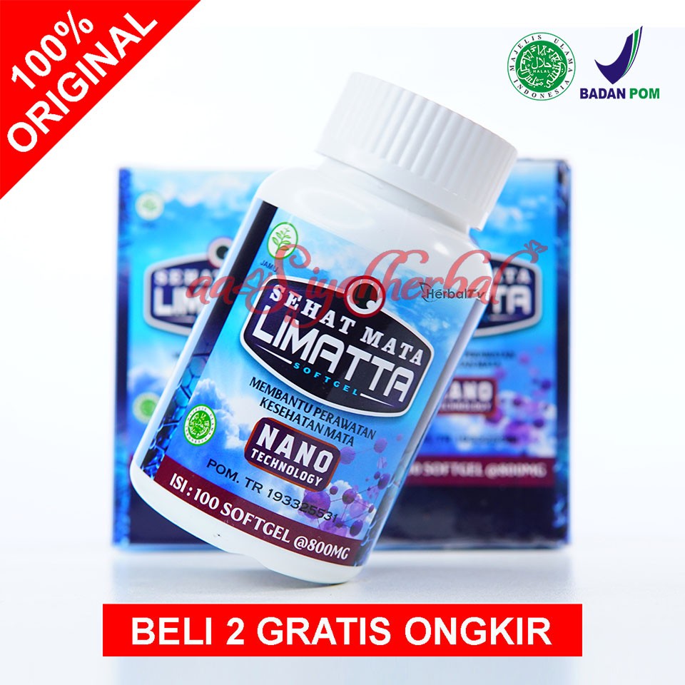 SEHAT MATA LIMATTA 100 SOFTGEL OBAT FLOATERS HERBAL - WALATRA SEHAT MATA