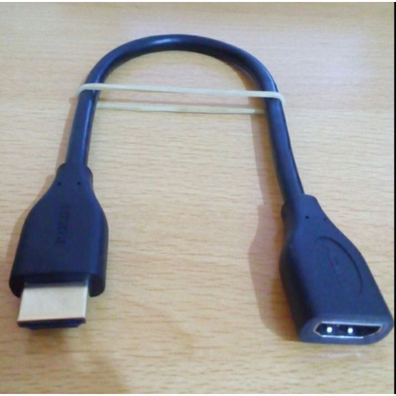 KABEL HDMI MALE FEMALE 30CM PERPANJANGAN / EXTENDER 30 CM / HDMI EXTENTION