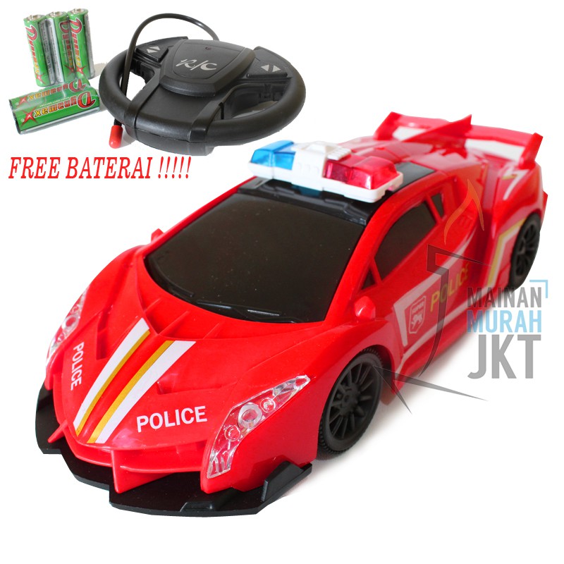 MAINANKEI  MOBIL MOBILAN  REMOT PREMIUM TOYS PR 17367 MOBIL REMOTE POLISI