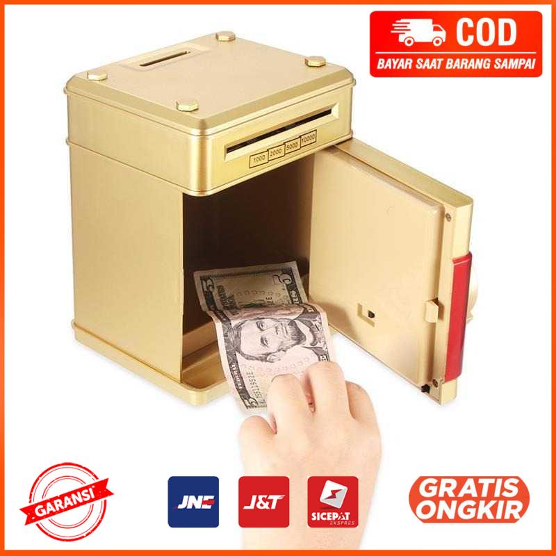 Celengan Anak Electronic Bank Safe Box Money Model Brankas T