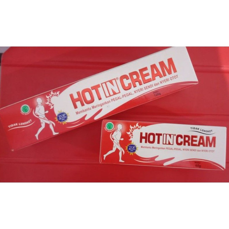 Hotin Cream Tube  / Hot In Krim Pegal Nyeri Sendi &amp; Nyeri Otot