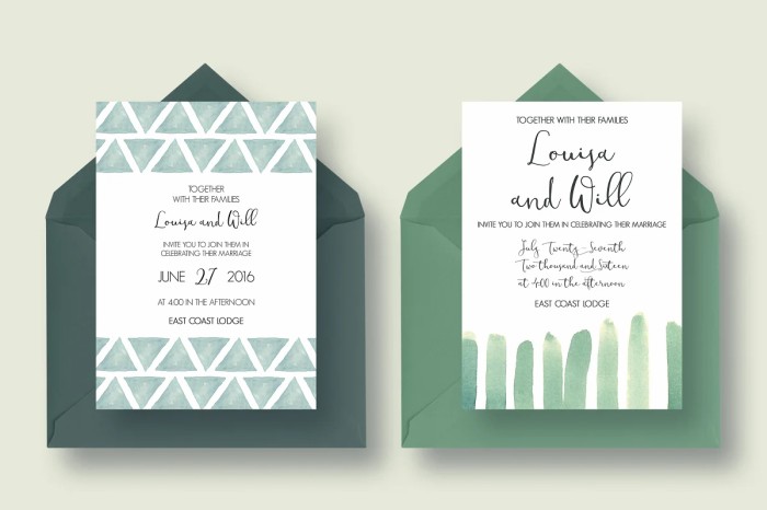 Soft Wedding Watercolor Invitation Big Set - Photoshop