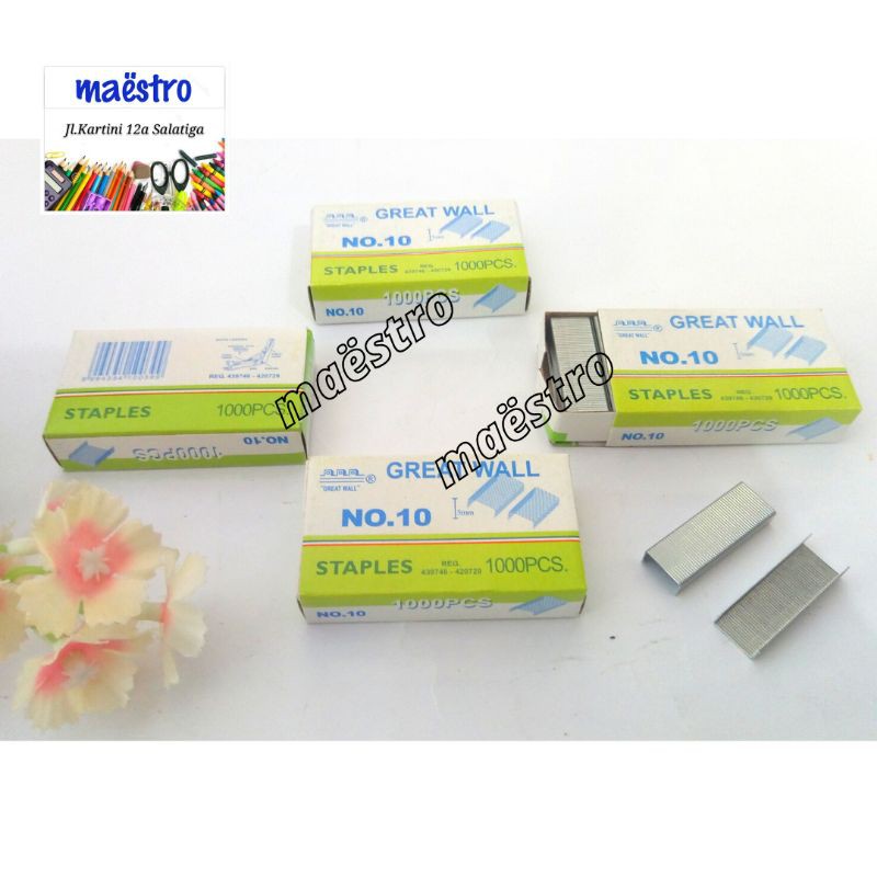 

Isi Staples Great Wall No.10 / Isi Staples HD-10 / Isi Staples Kecil