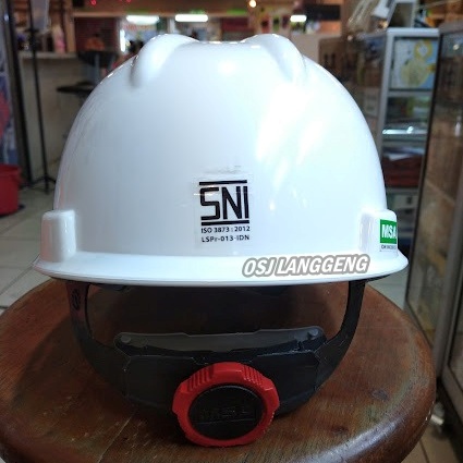 Helm Safety Msa V-gard warna putih / Safety Helmet Msa Vgard Original
