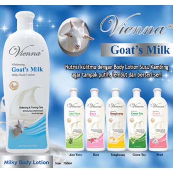 VIENNA WHITENING MILKY BODY LOTION 750ML