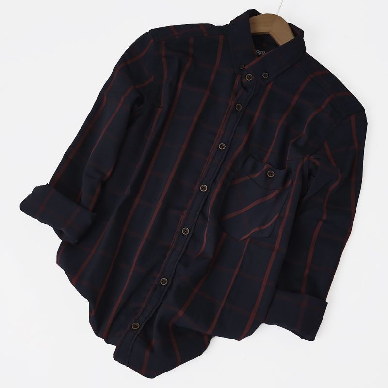 Kemeja Flanel Pria Lengan Panjang Castles 027