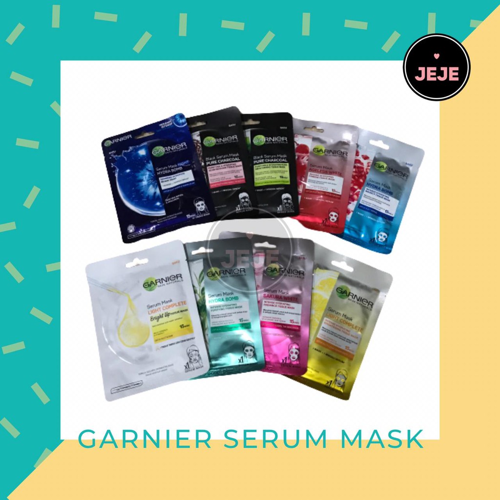 Garnier Serum Mask | Light Complete Bright Up Men Sakura Charcoal